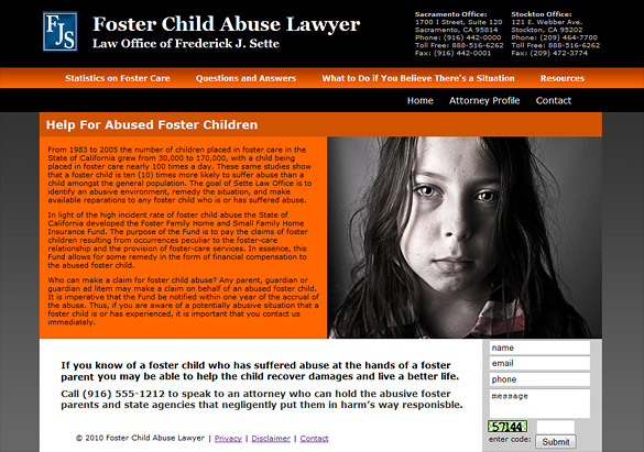 Abuse Attorney Web Design
