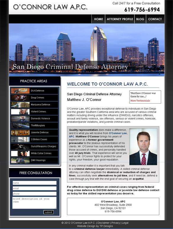 San Diego Attorney Web Design
