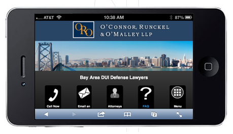 DUI Attorney Mobile Web Design