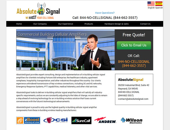 Cellular Services Web Design