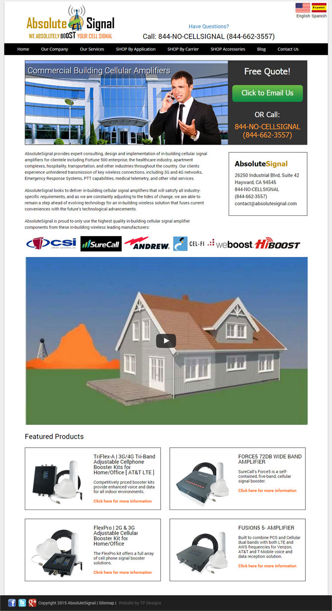 Cellular Signal Booster Online Store