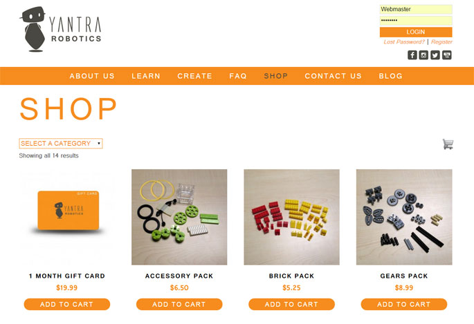 Lego Robotics Online Store