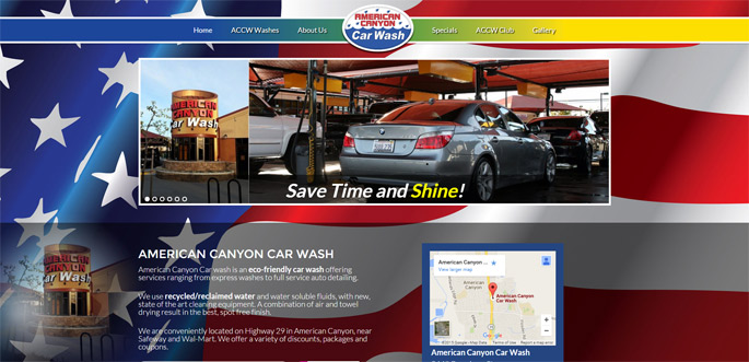 holiday car wash website template