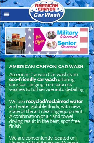 responsive car wash web design