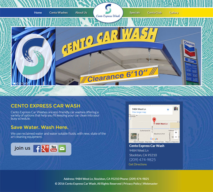 car wash web design